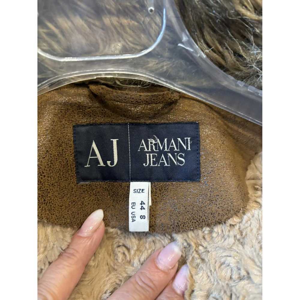 Armani Jeans Leather short vest - image 7