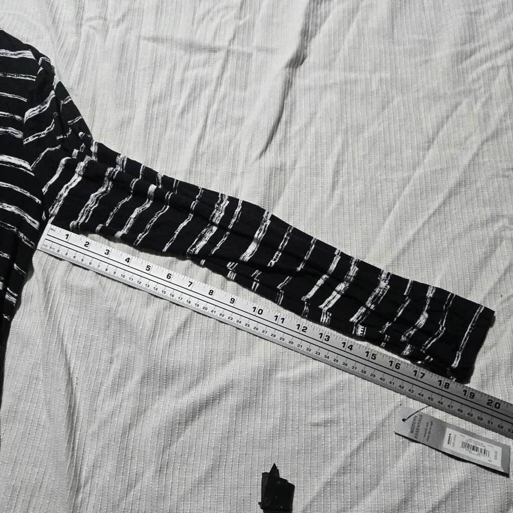 Vintage Black and White Horizontal Striped Long S… - image 7