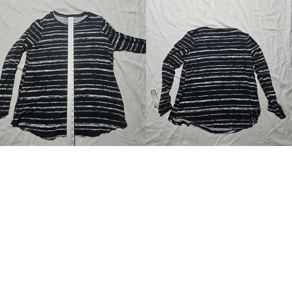 Vintage Black and White Horizontal Striped Long S… - image 8