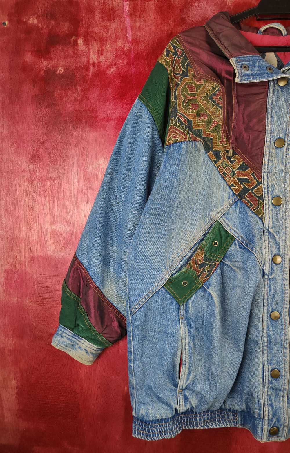 Art × Denim Jacket × Vintage Two-Twenty Denim art… - image 3