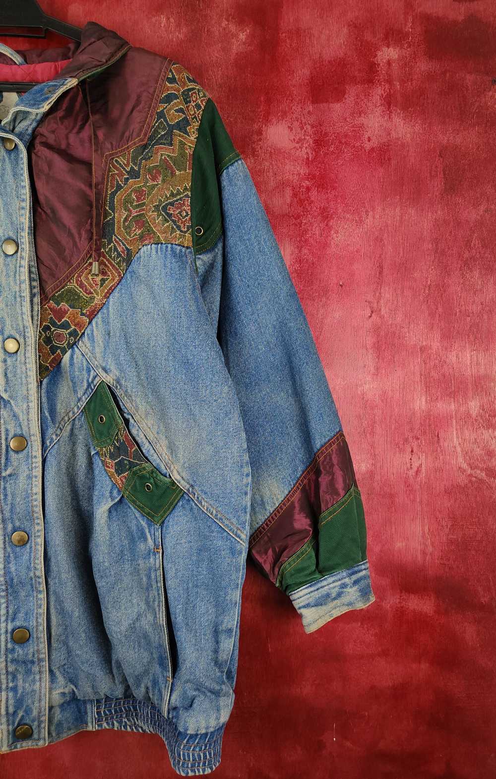 Art × Denim Jacket × Vintage Two-Twenty Denim art… - image 5