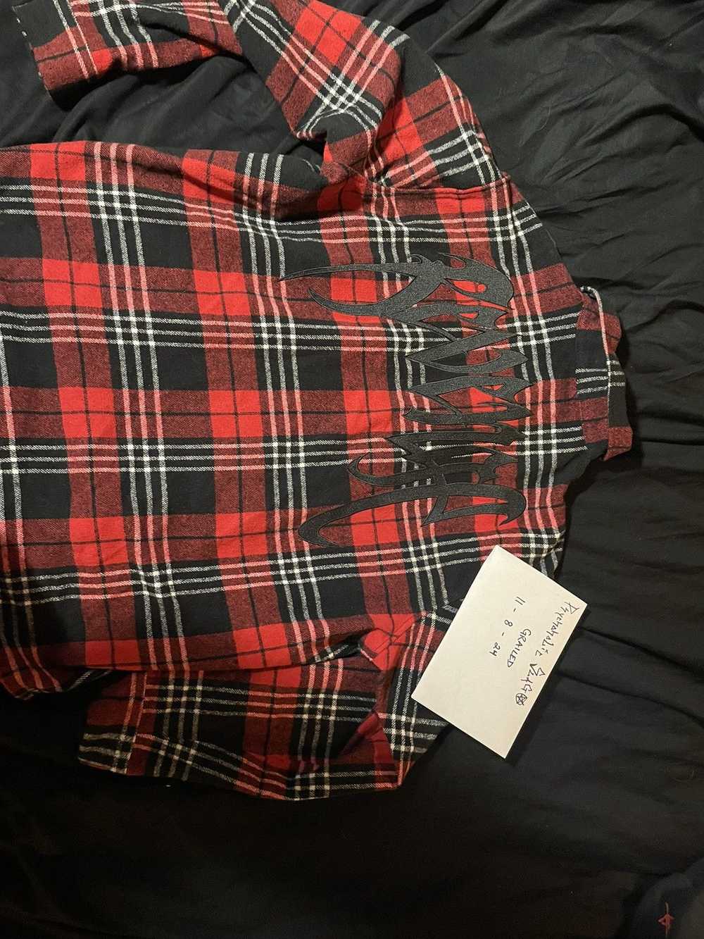 Revenge Revenge Black & Red Flannel XXL - image 2