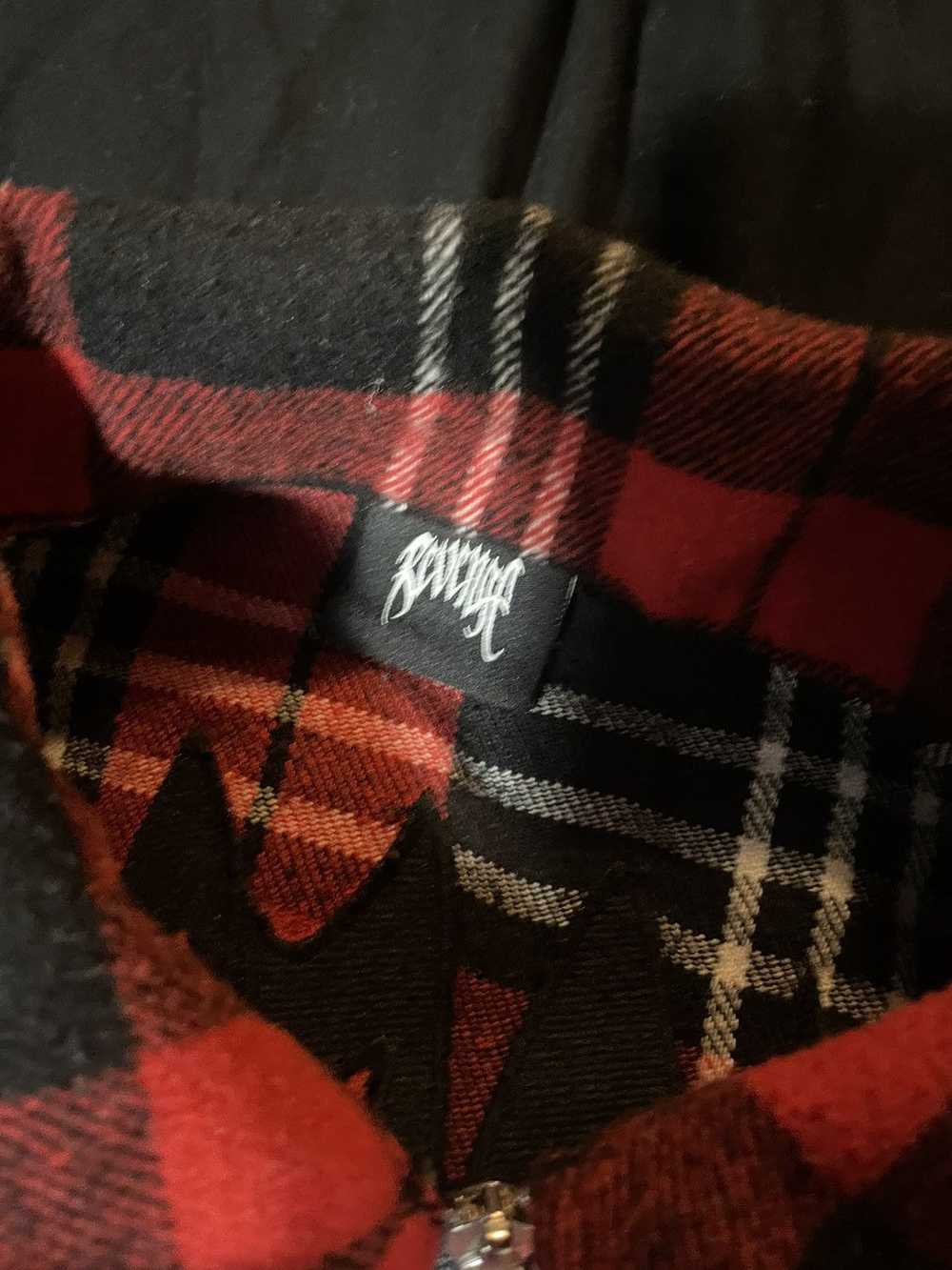 Revenge Revenge Black & Red Flannel XXL - image 6