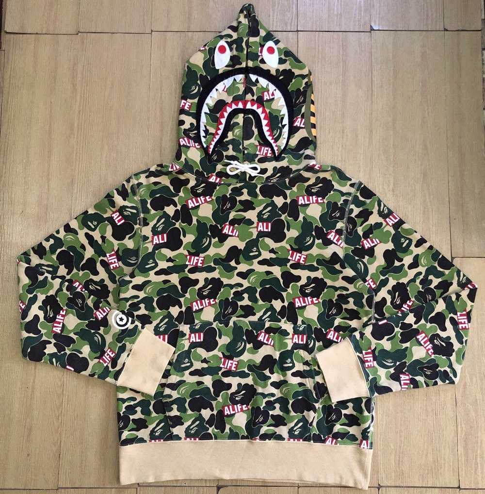 Alife × Bape BAPE x Alife ABC Camo Pullover Shark - image 1