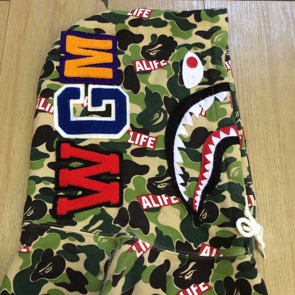 Alife × Bape BAPE x Alife ABC Camo Pullover Shark - image 5