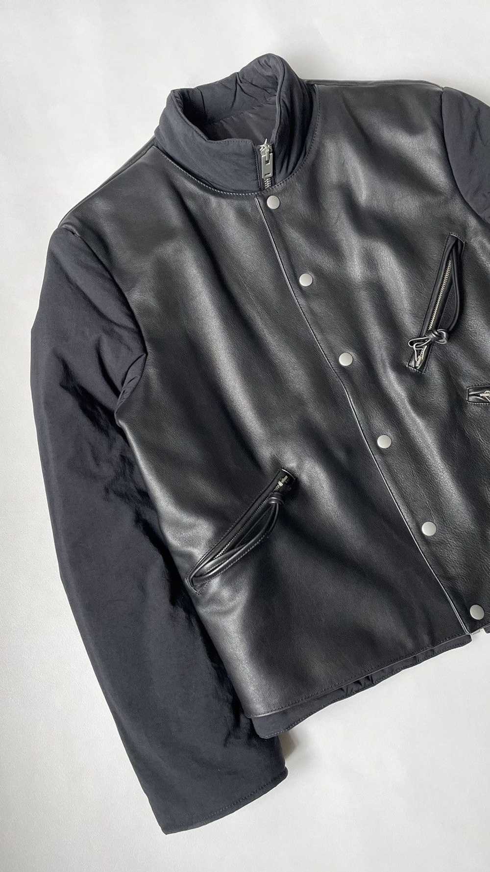 Maison Margiela A/W 17 Leather Front Moto Jacket - image 4