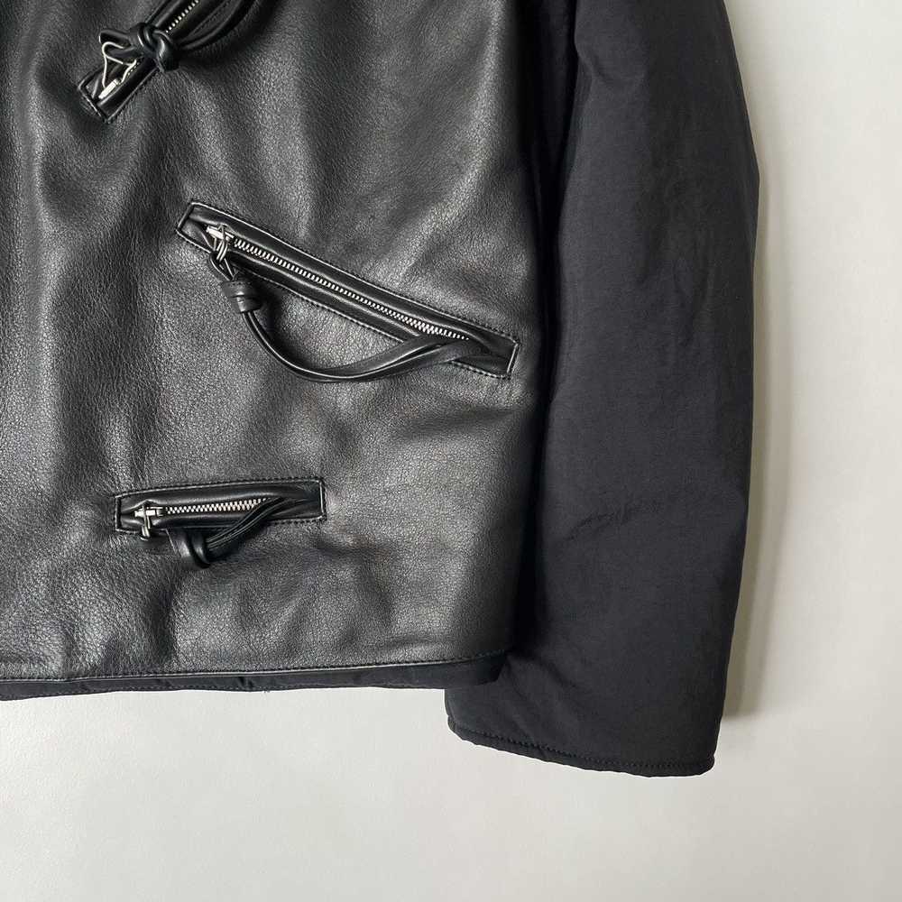 Maison Margiela A/W 17 Leather Front Moto Jacket - image 8