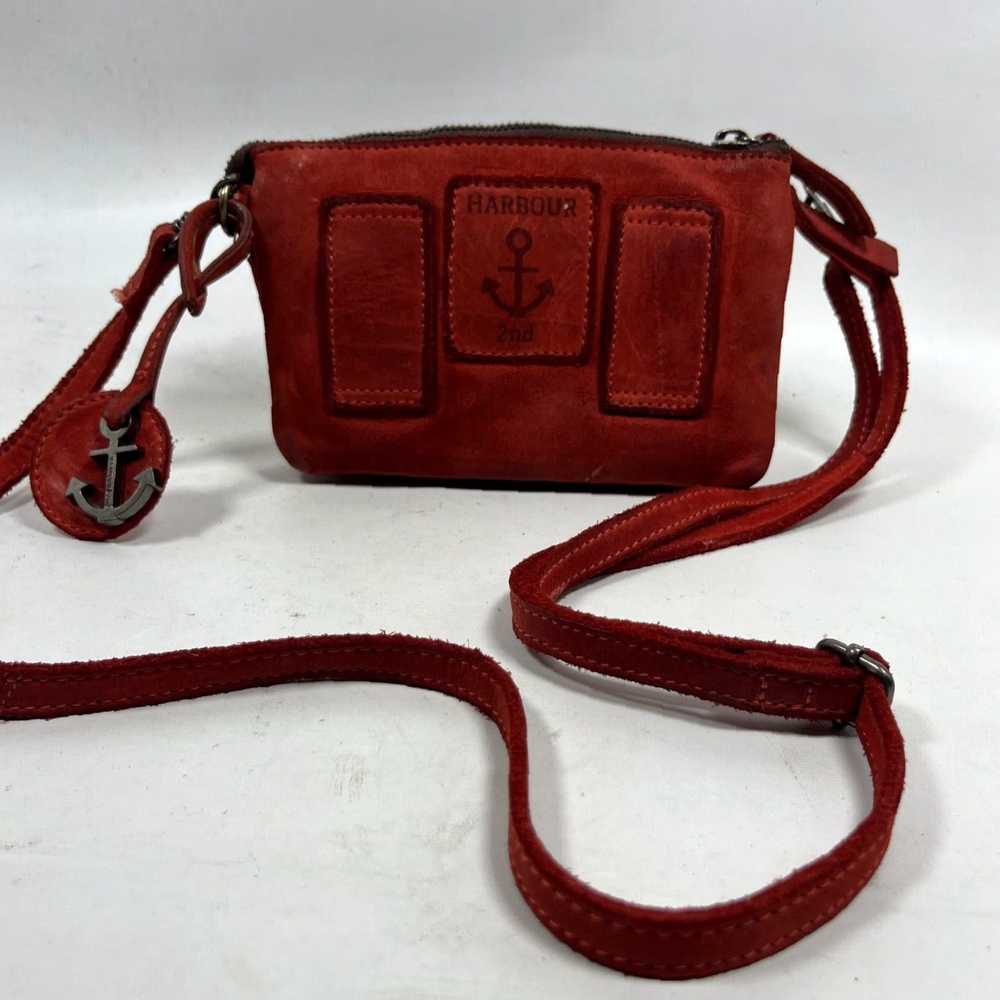 Vintage Authenticate Suede Leather Crossbody Clut… - image 1