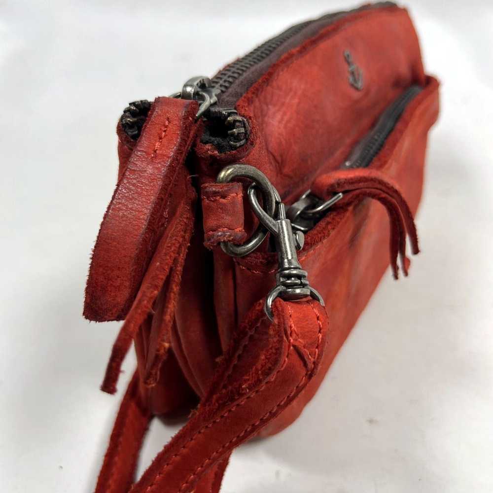 Vintage Authenticate Suede Leather Crossbody Clut… - image 4