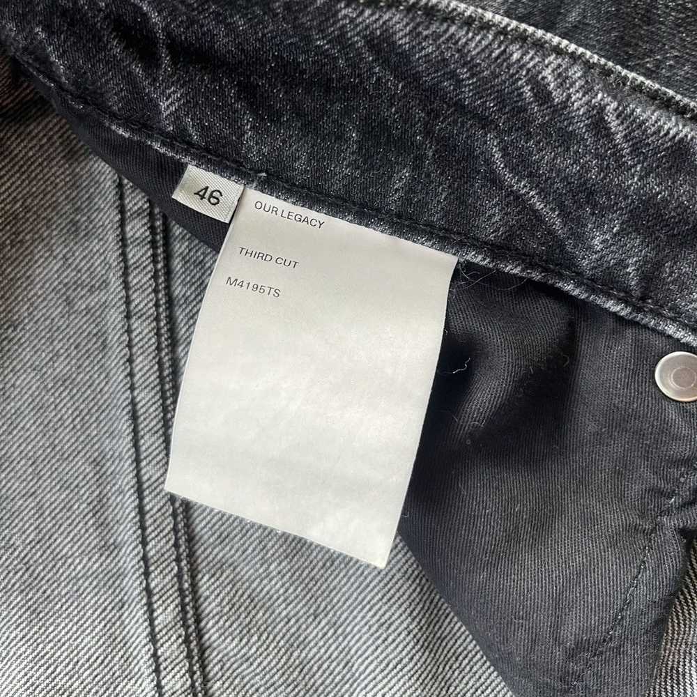 Our Legacy Our Legacy Third Cut Super Grey Denim - image 4