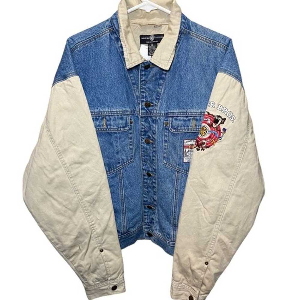 Warner Bros VINTAGE LOONEY TUNES DENIM JACKET JEA… - image 1