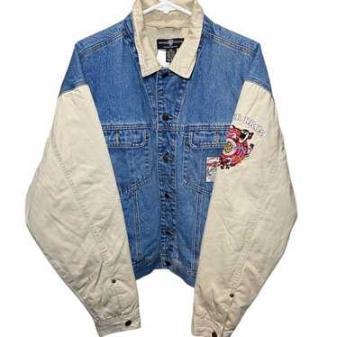 Warner Bros VINTAGE LOONEY TUNES DENIM JACKET JEA… - image 1