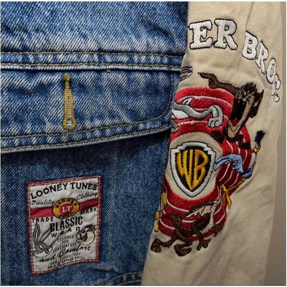 Warner Bros VINTAGE LOONEY TUNES DENIM JACKET JEA… - image 2