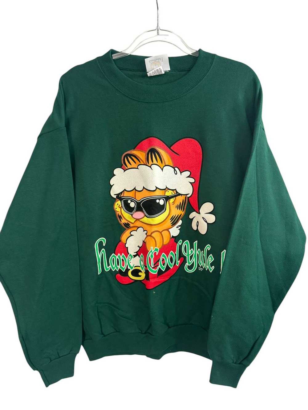 Streetwear × Vintage vintage Garfield Christmas s… - image 1