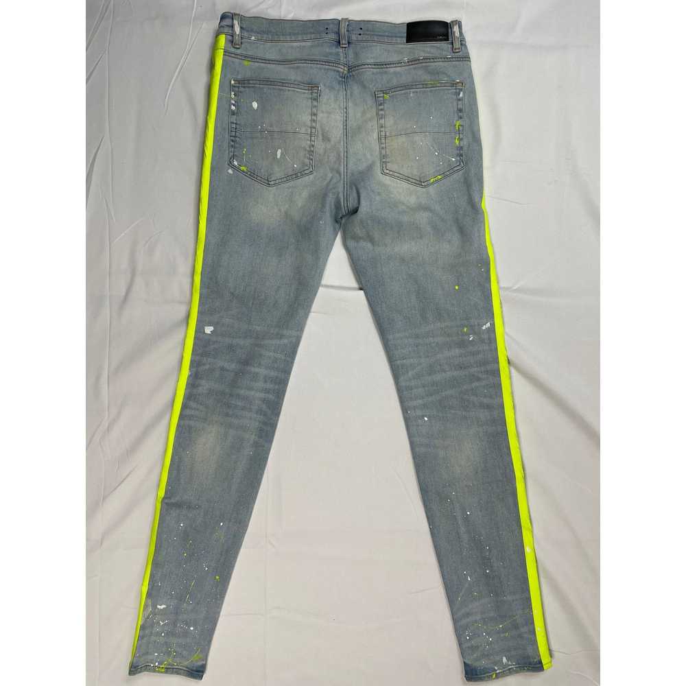 Amiri Amiri Jeans Light Wash Neon Stripe 36 - image 6