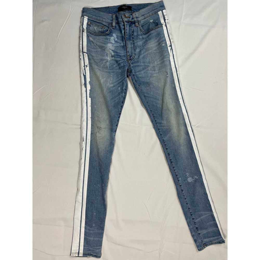 Amiri Amiri Jeans Thrasher White Stripe 31 - image 1