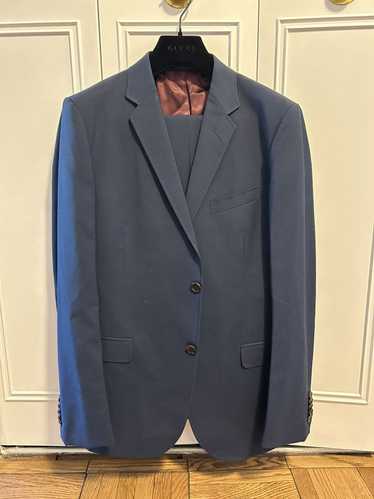 Gucci Gucci Two-Piece Suit Set in Blue Wool - 52R