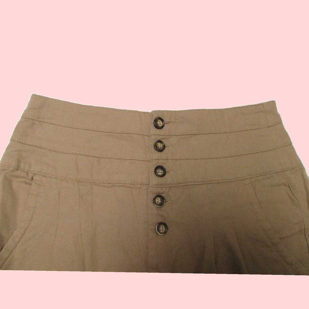 Zara 100% Cotton Casual Beige Straight Skirt for … - image 2