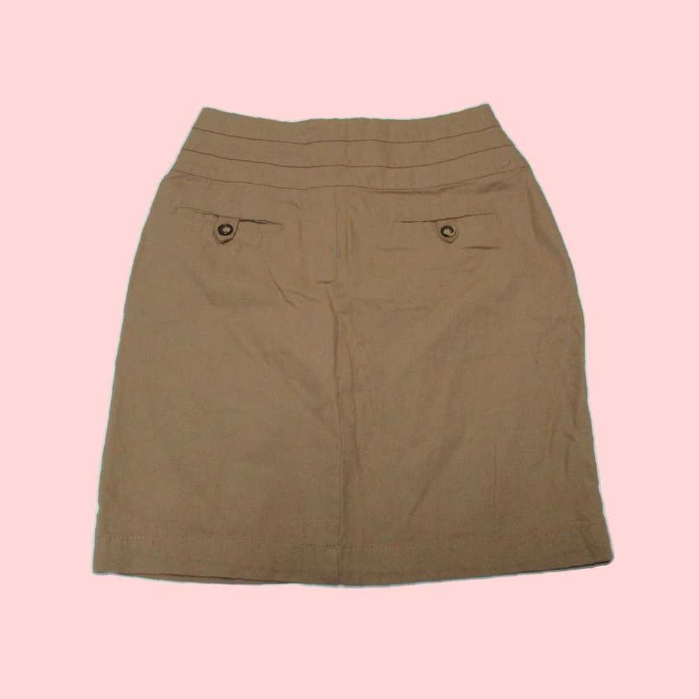 Zara 100% Cotton Casual Beige Straight Skirt for … - image 5