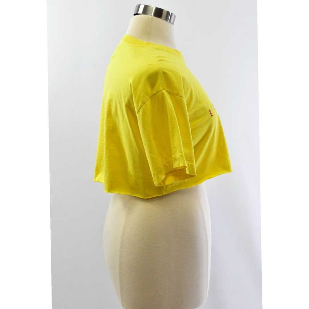 United Colors Of Benetton Cropped Yellow Embroide… - image 4