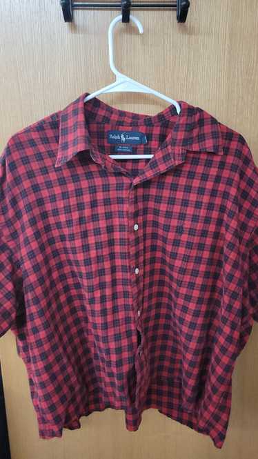 Ralph Lauren Ralph Lauren red and black flannel cu