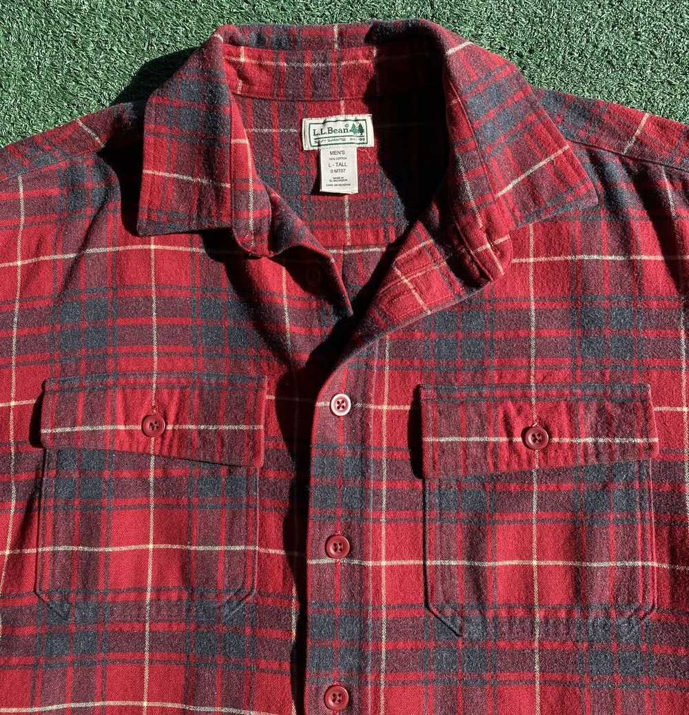 L.L. Bean Vintage 90’s LL Bean Heavyweight Flanne… - image 4