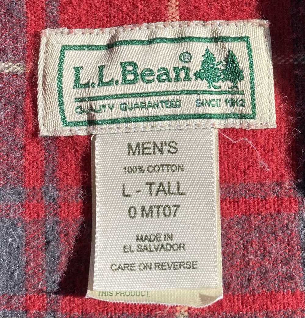 L.L. Bean Vintage 90’s LL Bean Heavyweight Flanne… - image 5