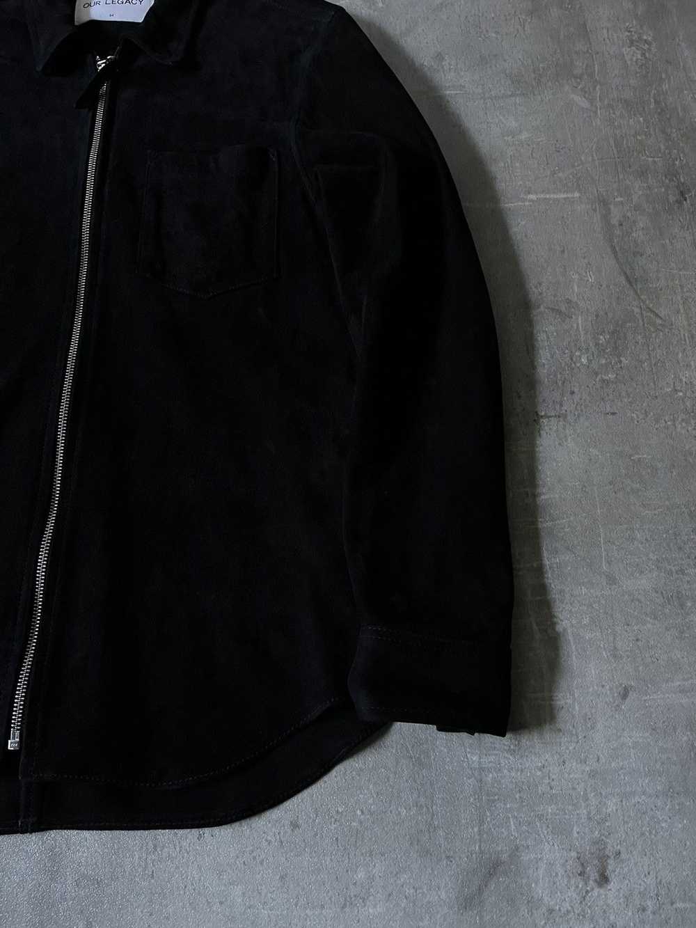 Our Legacy Our Legacy black suede zip jacket leat… - image 2