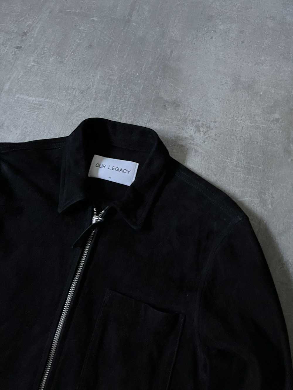 Our Legacy Our Legacy black suede zip jacket leat… - image 4