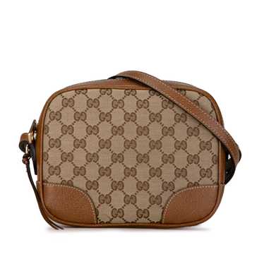 Brown Gucci GG Canvas Bree Crossbody