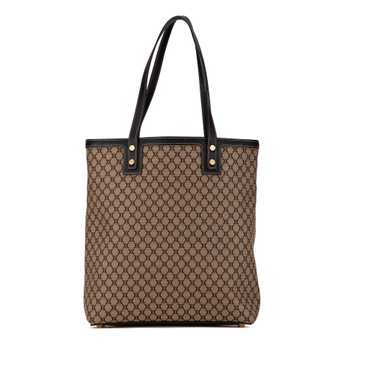 Brown Celine Macadam Canvas Tote