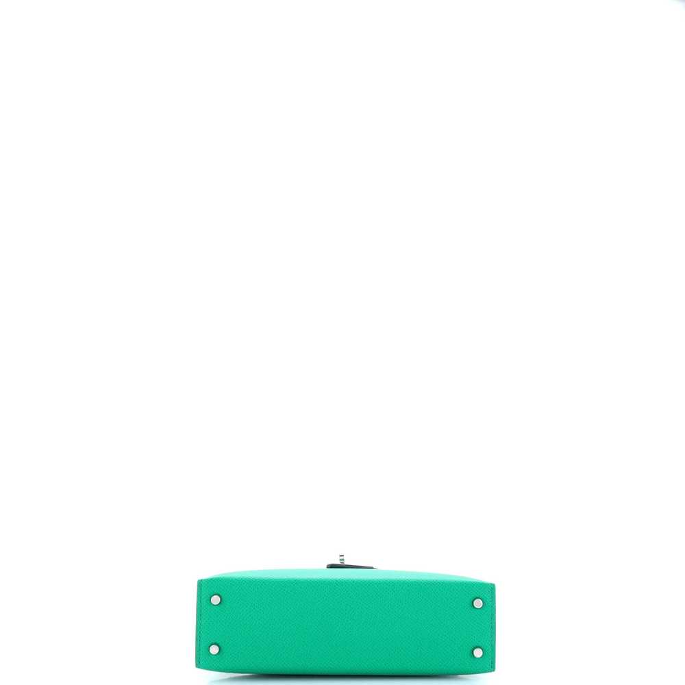 Hermes Kelly Mini II Amazone Handbag Green Epsom … - image 5