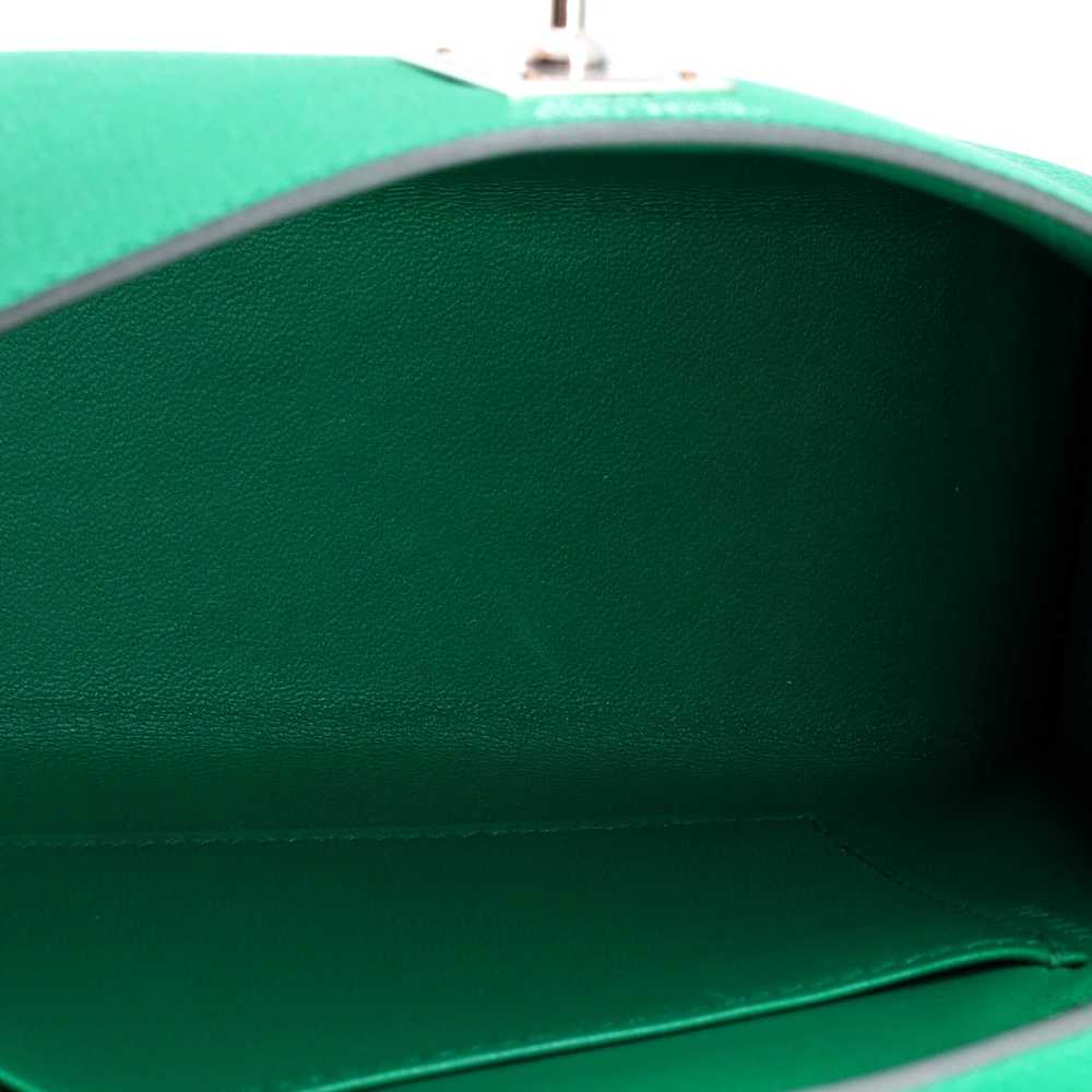 Hermes Kelly Mini II Amazone Handbag Green Epsom … - image 6