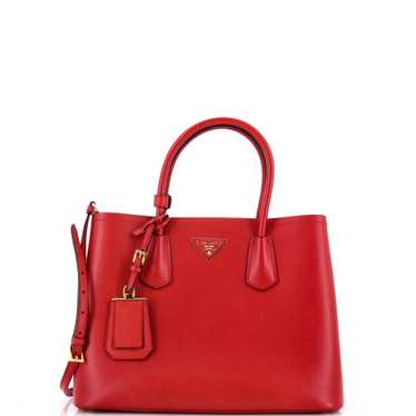 PRADA Cuir Double Tote Saffiano Leather Medium