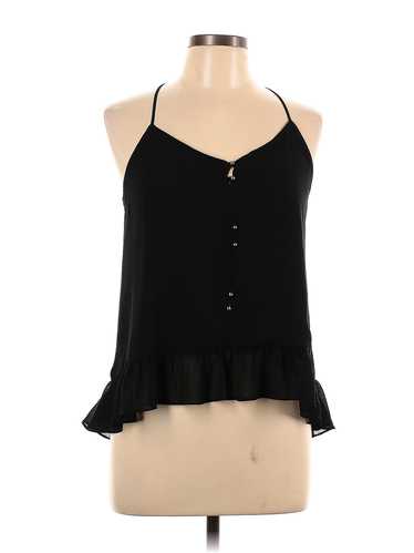 Naked Zebra Women Black Sleeveless Blouse L