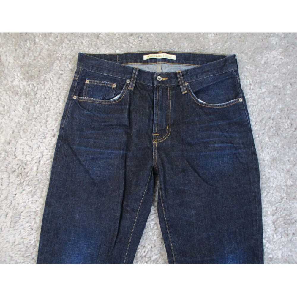 Vintage Big Star Faded Dark Blue Denim Mens Strai… - image 3