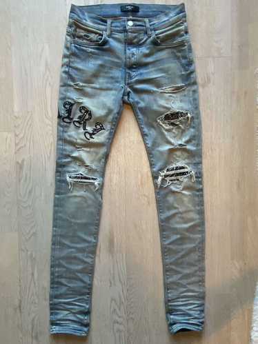 Amiri Old English logo Amiri jeans