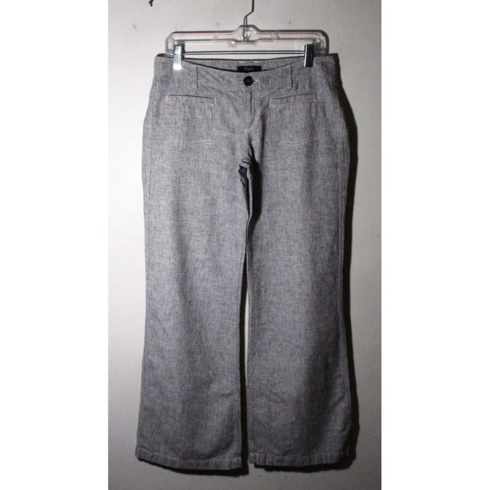 Express Gray Linen Relaxed Fit Ladies Pants in So… - image 1