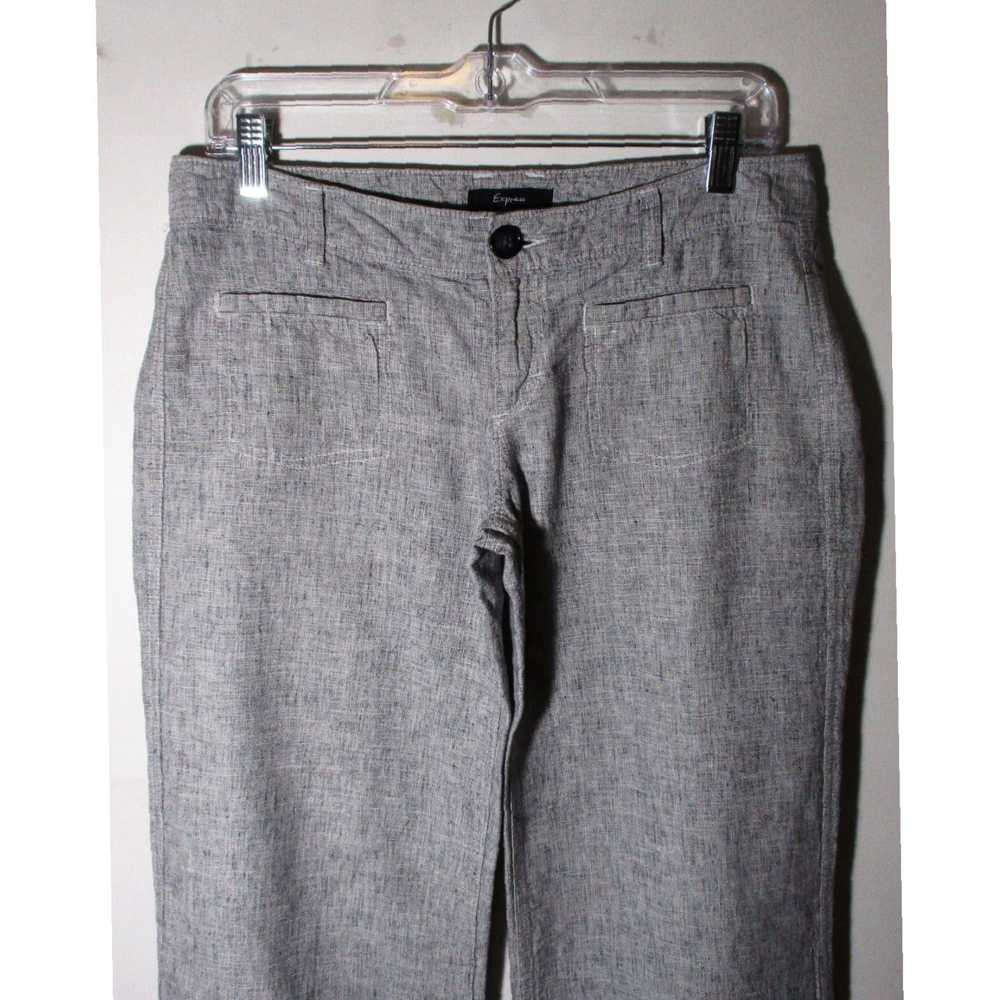 Express Gray Linen Relaxed Fit Ladies Pants in So… - image 2