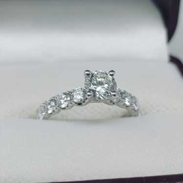 14k GIA Certified 0.80ct VS1/J Diamond Engagement… - image 1