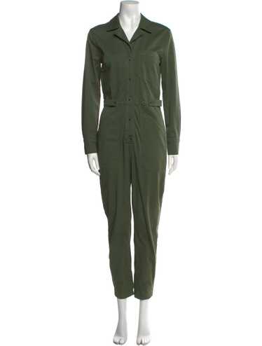 Veronica Beard Jumpsuit Green Long Sleeve with Co… - image 1