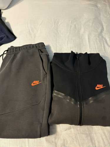 Nike Black grey and orange Nike tech