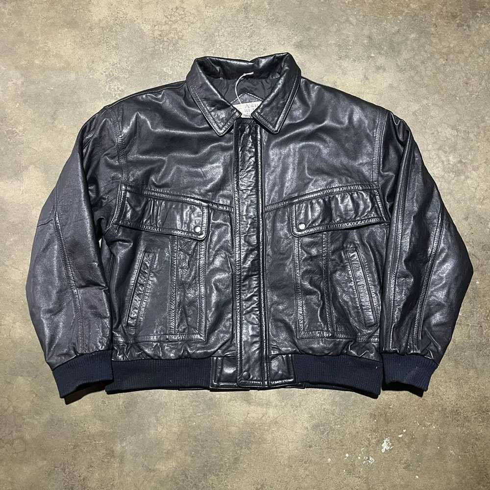 Leather Jacket × Streetwear × Vintage Vintage 90s… - image 1