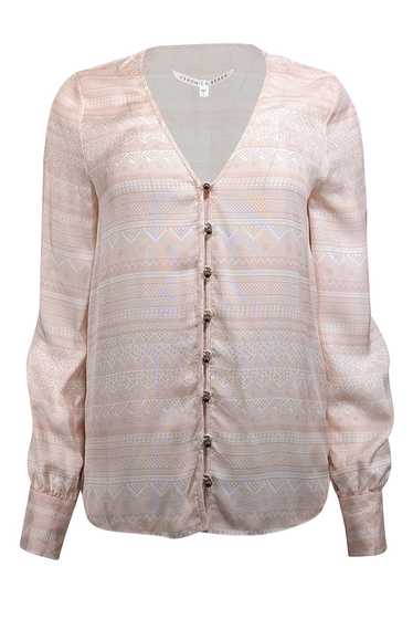 Veronica Beard - Light Blush & White Stripe Print 