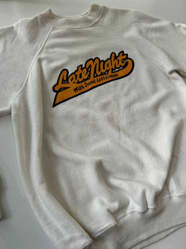 Vintage late night with David letterman raglan swe