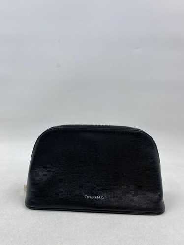 Authentic Tiffany & Co. Black Leather Cosmetic Bag