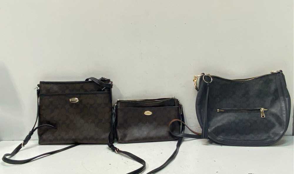 Coach Assorted Lot of 3 Canvas Shoulder Bags - image 1