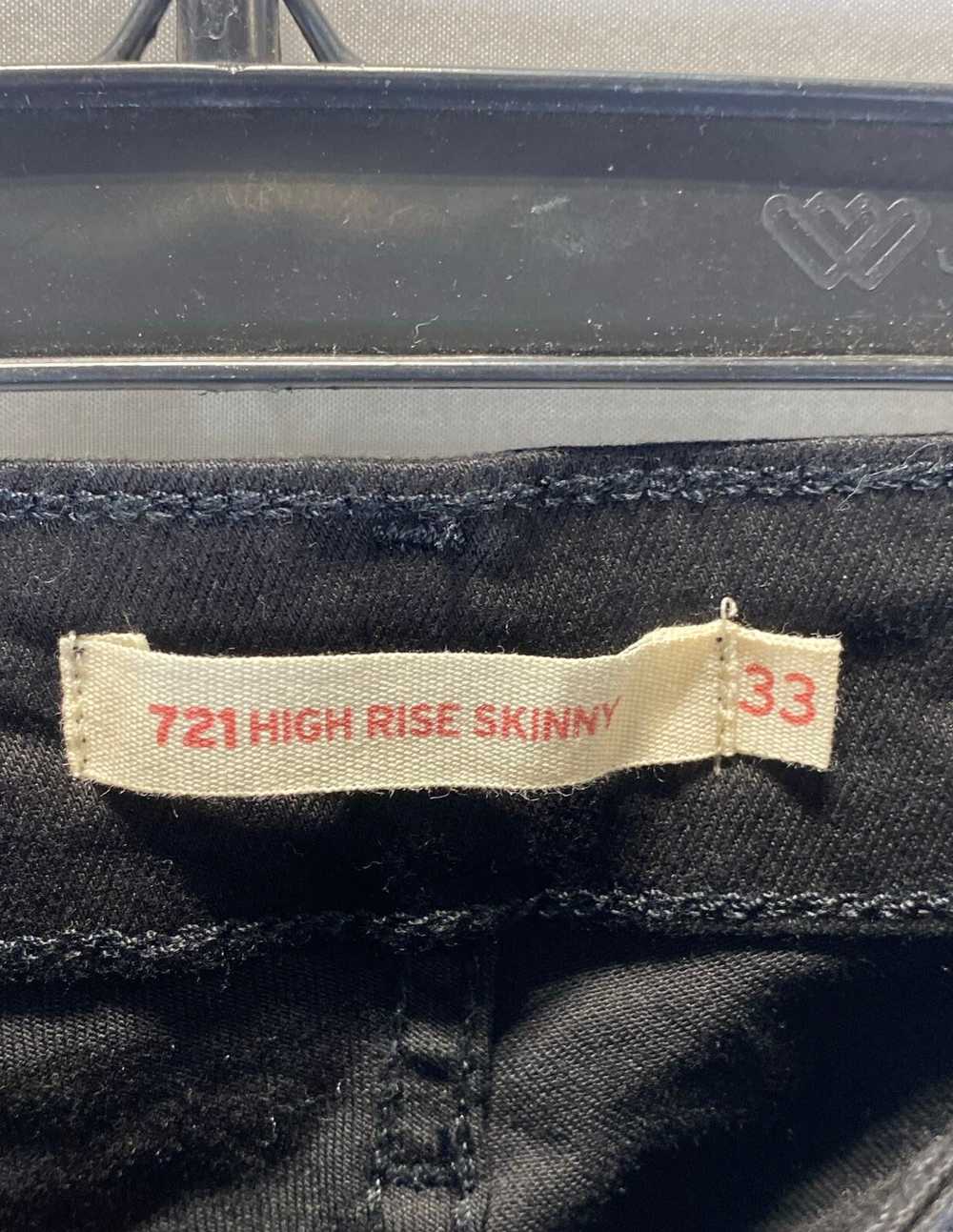 NWT Levi's 721 Womens Black High-Rise Dark Wash D… - image 4