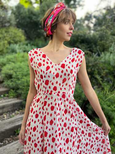 The Anais Dress - Vintage cotton sleeveless sundr… - image 1