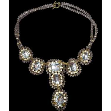 Other Vintage Glam Chunky Gemmed Statement Necklac